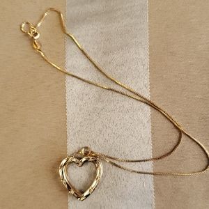 925 silver heart and 18" chain